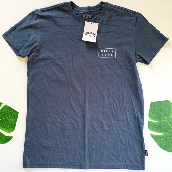 Billabong Boys Diecut Navy Tee - Picture 1 of 4